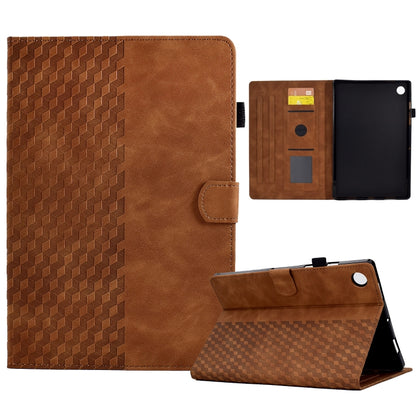 Rhombus Embossed Leather Smart Tablet Case