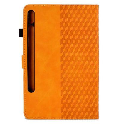 Rhombus Embossed Leather Smart Tablet Case