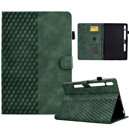 Rhombus Embossed Leather Smart Tablet Case