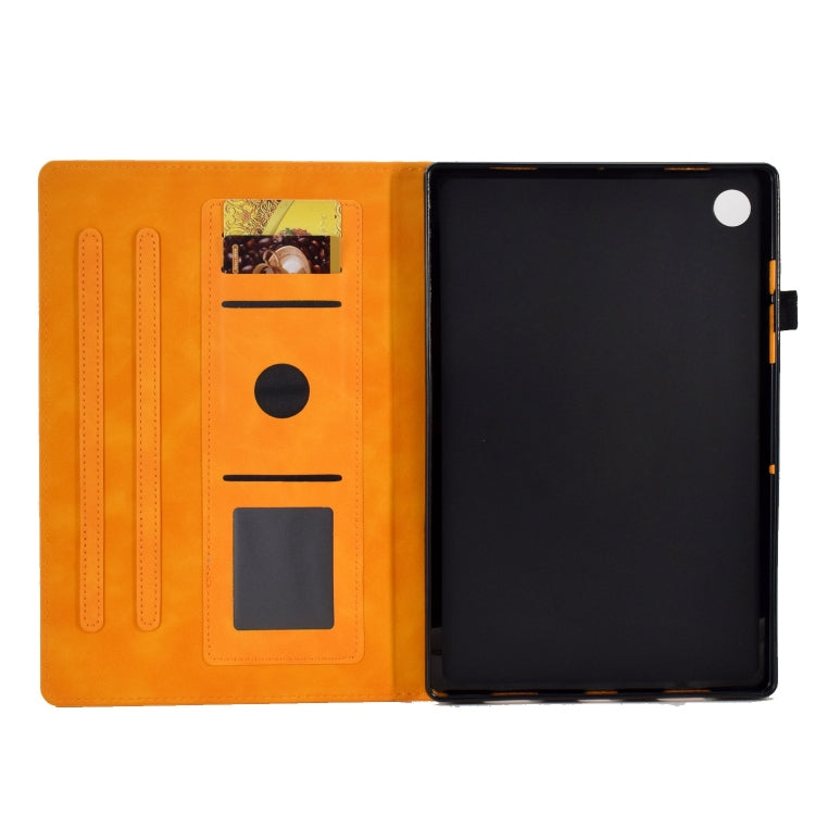 Peony Butterfly Embossed Leather Smart Tablet Case