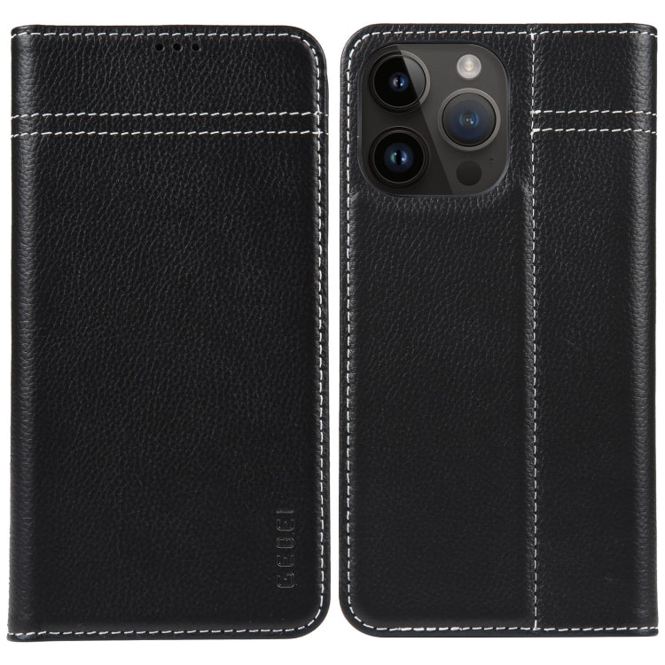 GEBEI Top-grain Horizontal Flip Leather Phone Case, For iPhone 16e, For iPhone 16 Pro Max��������...