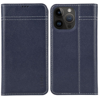 GEBEI Top-grain Horizontal Flip Leather Phone Case, For iPhone 16e, For iPhone 16 Pro Max��������...