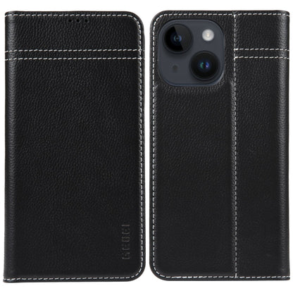 GEBEI Top-grain Horizontal Flip Leather Phone Case, For iPhone 16e, For iPhone 16 Pro Max��������...