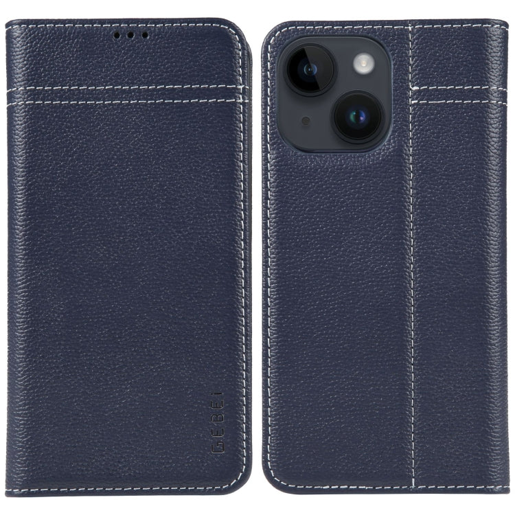 GEBEI Top-grain Horizontal Flip Leather Phone Case, For iPhone 16e, For iPhone 16 Pro Max��������...