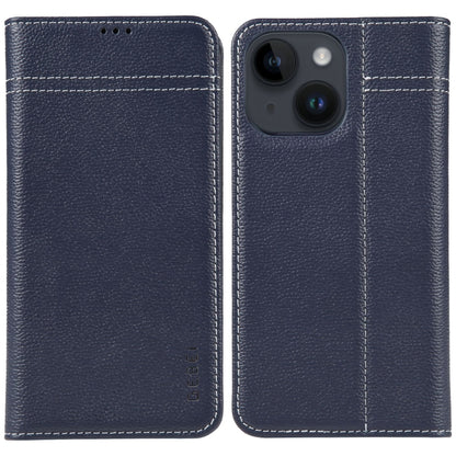 GEBEI Top-grain Horizontal Flip Leather Phone Case, For iPhone 16e, For iPhone 16 Pro Max��������...