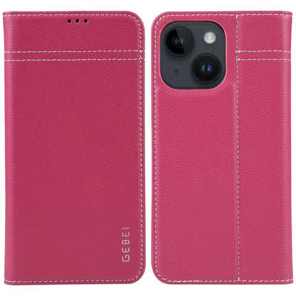 GEBEI Top-grain Horizontal Flip Leather Phone Case, For iPhone 16e, For iPhone 16 Pro Max��������...