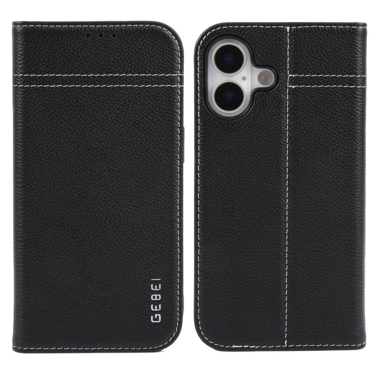 GEBEI Top-grain Horizontal Flip Leather Phone Case