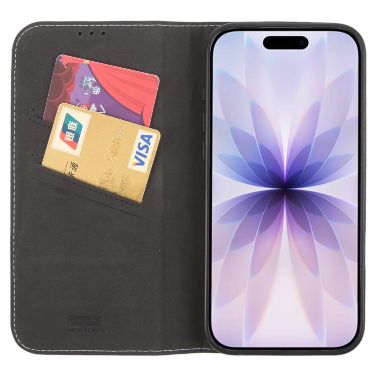 GEBEI Top-grain Horizontal Flip Leather Phone Case