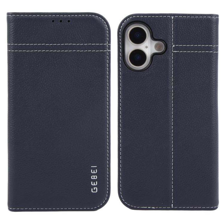 GEBEI Top-grain Horizontal Flip Leather Phone Case