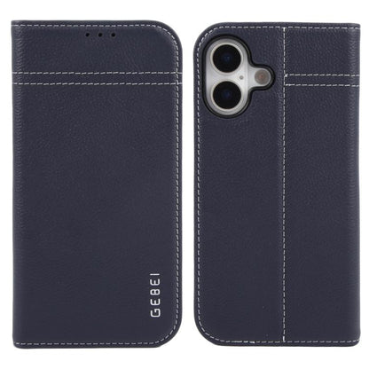 GEBEI Top-grain Horizontal Flip Leather Phone Case