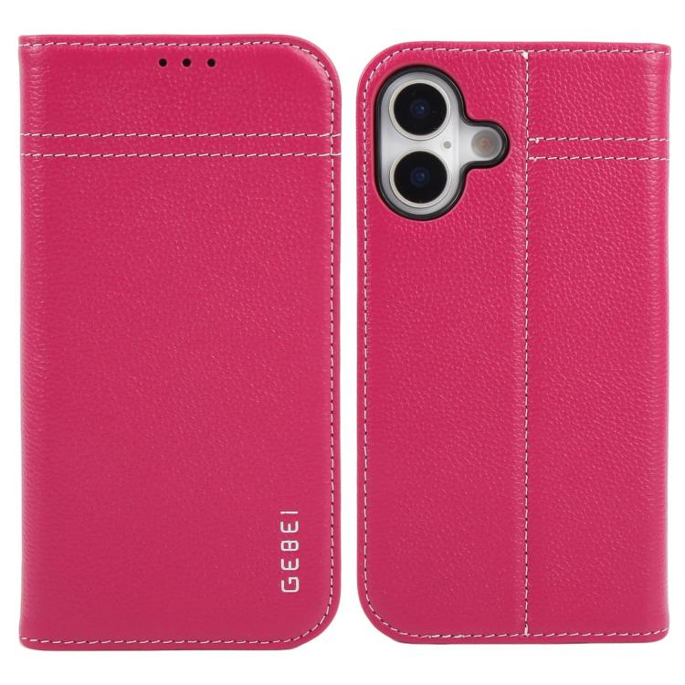 GEBEI Top-grain Horizontal Flip Leather Phone Case