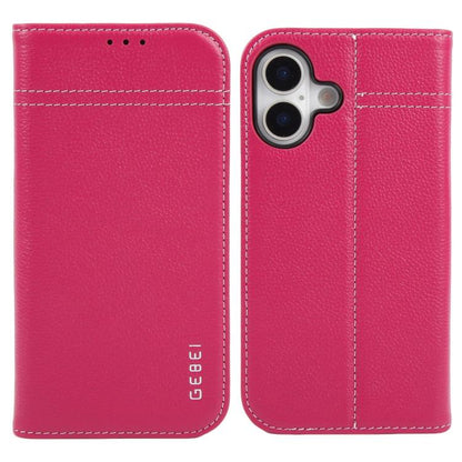 GEBEI Top-grain Horizontal Flip Leather Phone Case