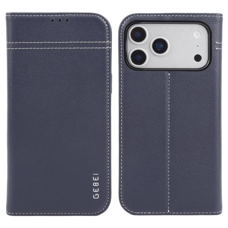 GEBEI Top-grain Horizontal Flip Leather Phone Case