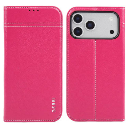 GEBEI Top-grain Horizontal Flip Leather Phone Case