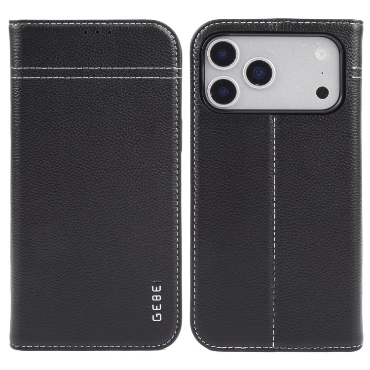 GEBEI Top-grain Horizontal Flip Leather Phone Case