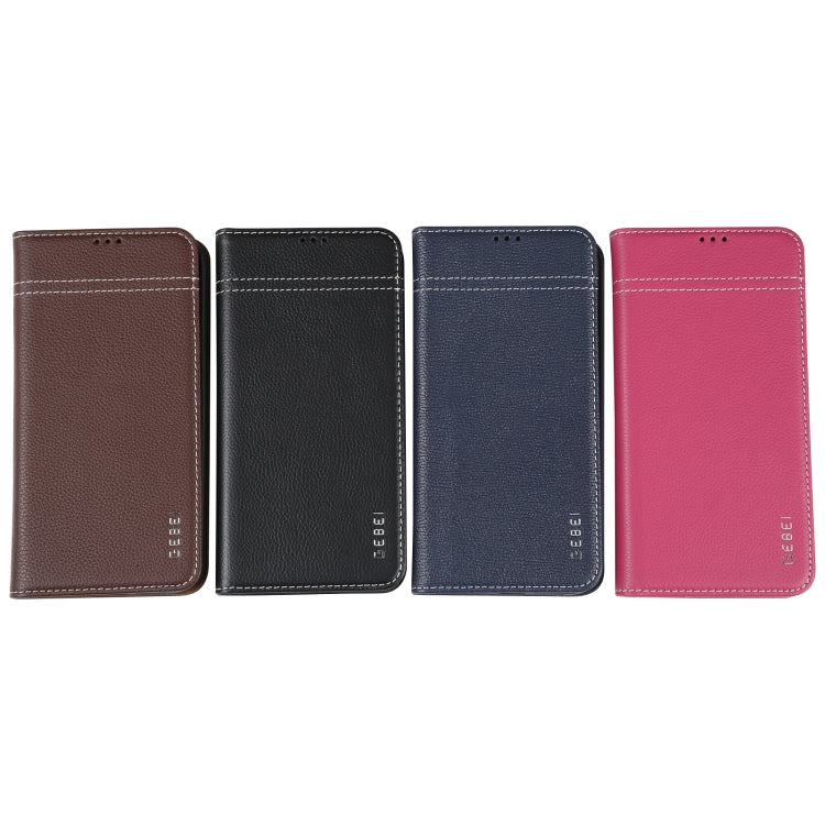 GEBEI Top-grain Horizontal Flip Leather Phone Case, For iPhone 16e, For iPhone 16 Pro Max��������...