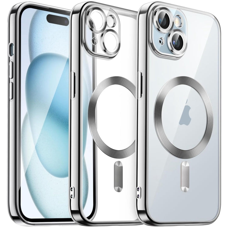 Transparent Electroplated Magsafe Magnetic TPU Phone Case