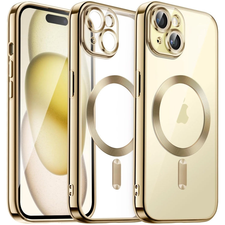 Transparent Electroplated Magsafe Magnetic TPU Phone Case