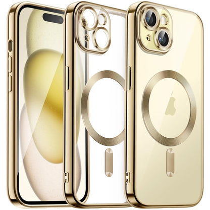 Transparent Electroplated Magsafe Magnetic TPU Phone Case