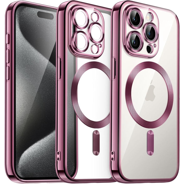 Transparent Electroplated Magsafe Magnetic TPU Phone Case