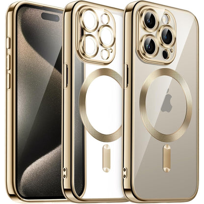 Transparent Electroplated Magsafe Magnetic TPU Phone Case