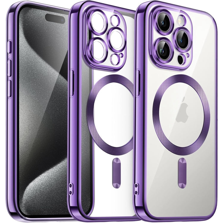 Transparent Electroplated Magsafe Magnetic TPU Phone Case