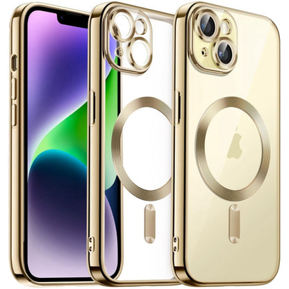 Transparent Electroplated Magsafe Magnetic TPU Phone Case