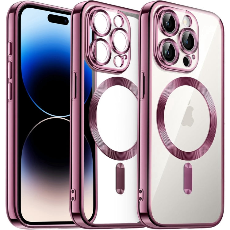 Transparent Electroplated Magsafe Magnetic TPU Phone Case