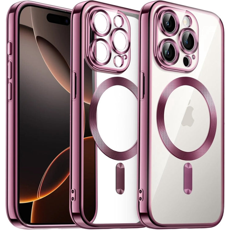 Transparent Electroplated Magsafe Magnetic TPU Phone Case