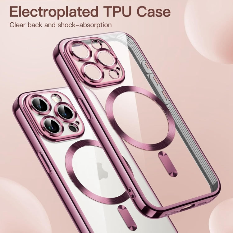 Transparent Electroplated Magsafe Magnetic TPU Phone Case