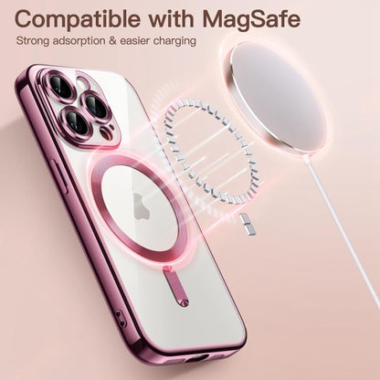 Transparent Electroplated Magsafe Magnetic TPU Phone Case