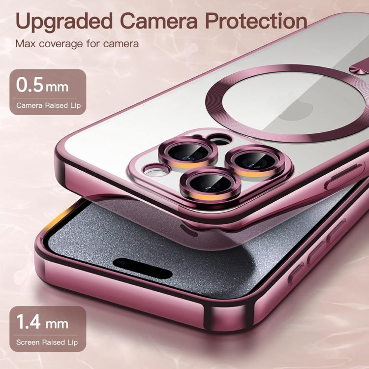 Transparent Electroplated Magsafe Magnetic TPU Phone Case