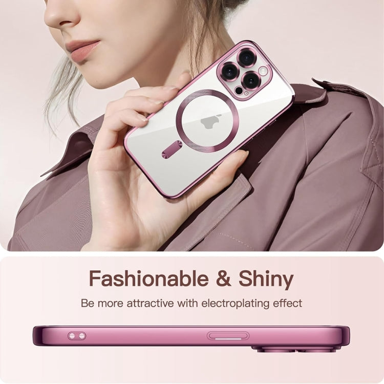Transparent Electroplated Magsafe Magnetic TPU Phone Case