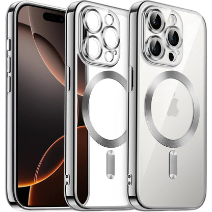 Transparent Electroplated Magsafe Magnetic TPU Phone Case