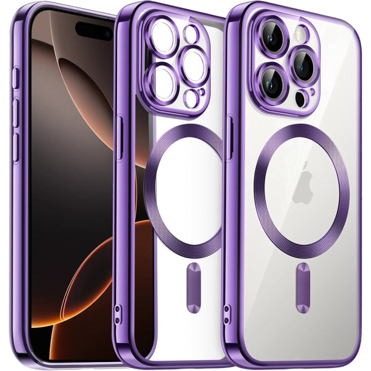 Transparent Electroplated Magsafe Magnetic TPU Phone Case
