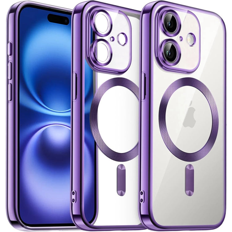 Transparent Electroplated Magsafe Magnetic TPU Phone Case