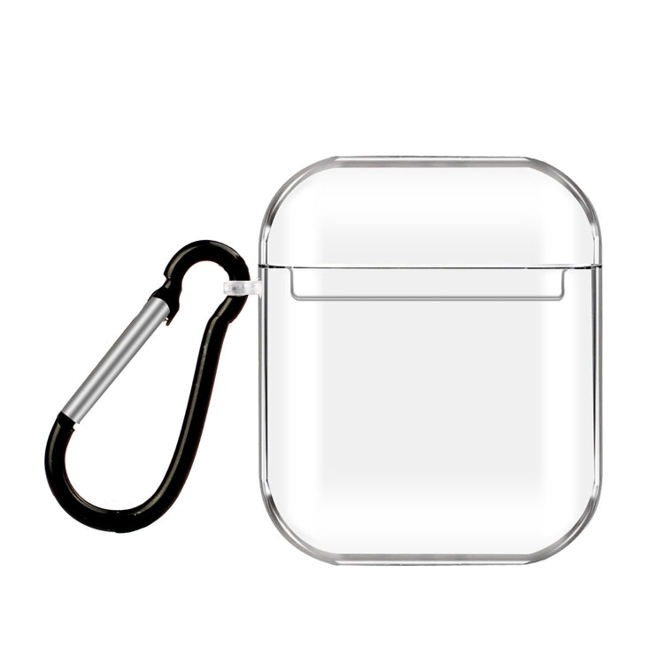 Cartoon Pattern Transparent TPU Earphone Case with Keychain, For Apple AirPods 1/2���������������...