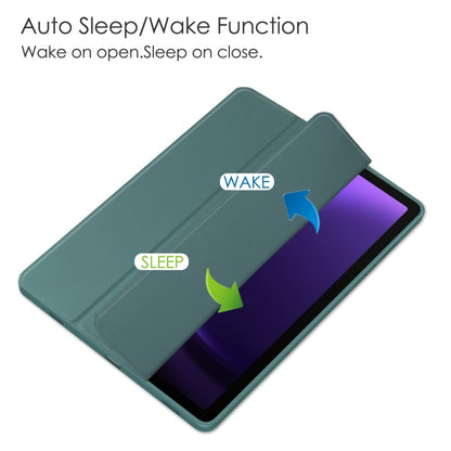 Acrylic 3-folding Smart Leather Tablet Case with Pen Slot, For Samsung Galaxy Tab S9 FE / S10 FE�...