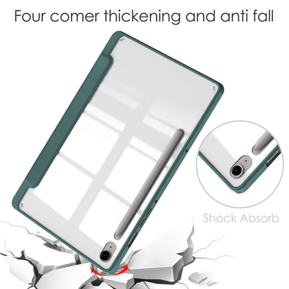 Acrylic 3-folding Smart Leather Tablet Case with Pen Slot, For Samsung Galaxy Tab S9 FE / S10 FE�...