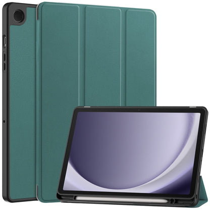 Custer 3-folding Holder TPU Smart Leather Tablet Case, For Samsung Galaxy Tab S10 FE+������������...