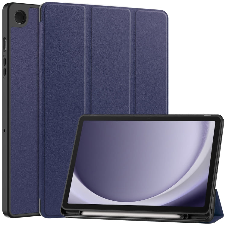 Custer 3-folding Holder TPU Smart Leather Tablet Case, For Samsung Galaxy Tab S10 FE+������������...