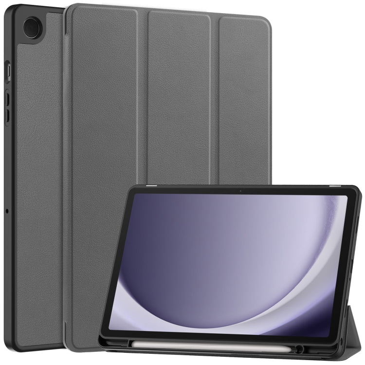 Custer 3-folding Holder TPU Smart Leather Tablet Case, For Samsung Galaxy Tab S10 FE+������������...