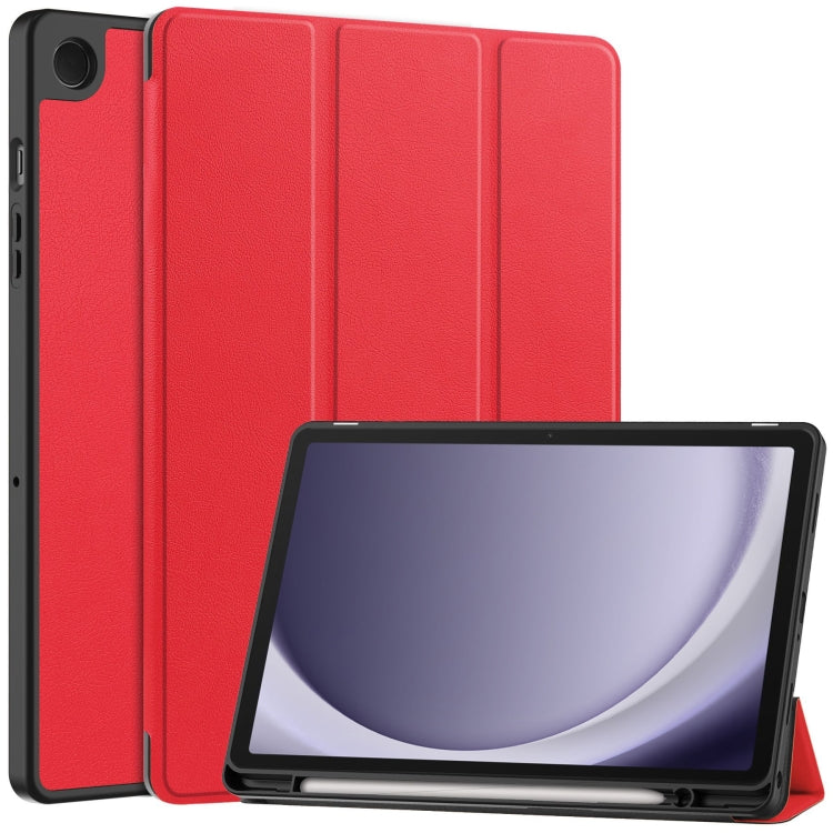 Custer 3-folding Holder TPU Smart Leather Tablet Case, For Samsung Galaxy Tab S10 FE+������������...