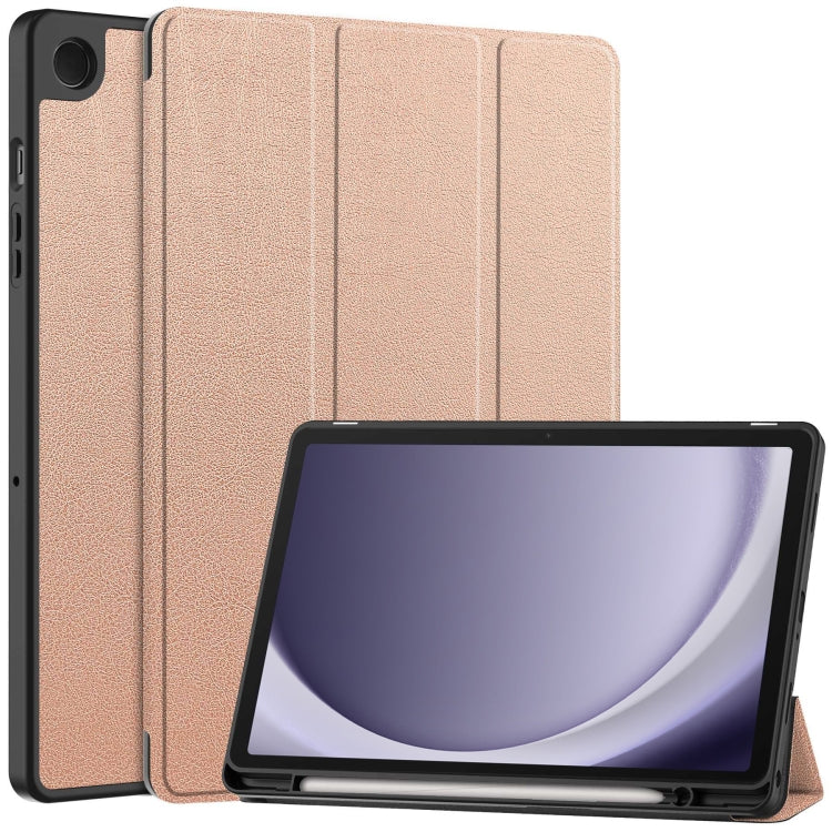 Custer 3-folding Holder TPU Smart Leather Tablet Case, For Samsung Galaxy Tab S10 FE+������������...