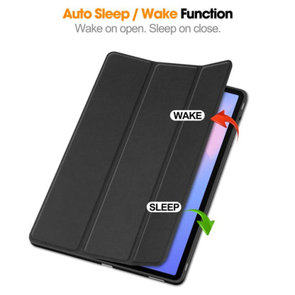 Custer 3-folding Holder TPU Smart Leather Tablet Case, For Samsung Galaxy Tab S10 FE+������������...