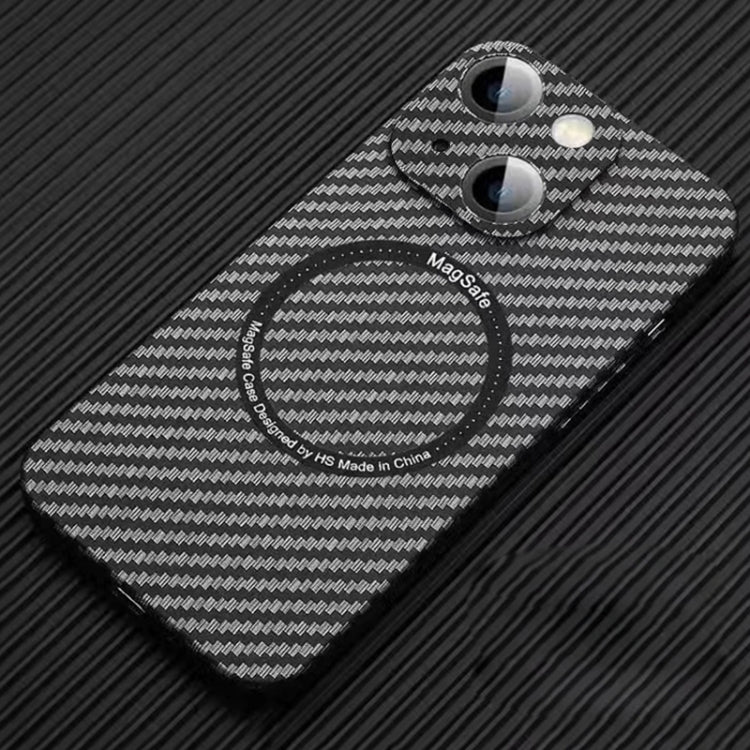 MagSafe Magnetic PC Carbon Fiber Phone Case with Lens Film, For iPhone 16 Pro Max, For iPhone 16 ...