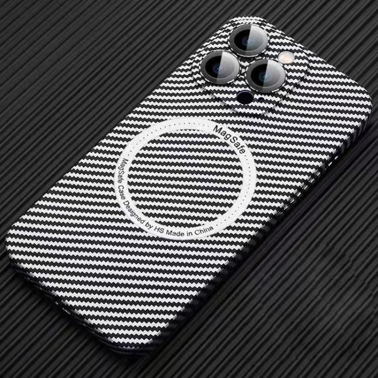 MagSafe Magnetic PC Carbon Fiber Phone Case with Lens Film, For iPhone 16 Pro Max, For iPhone 16 ...