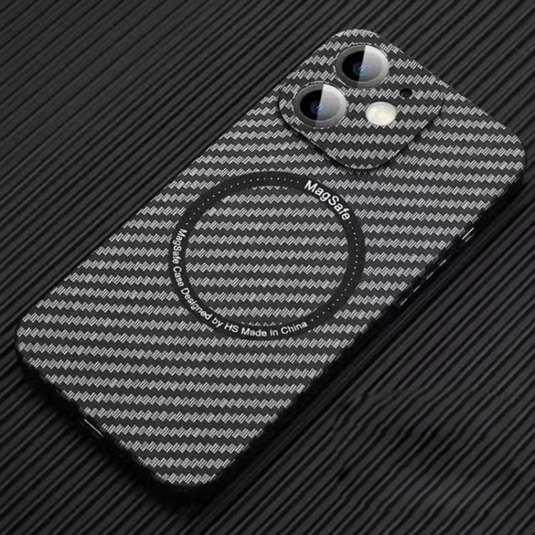 MagSafe Magnetic PC Carbon Fiber Phone Case with Lens Film, For iPhone 16 Pro Max, For iPhone 16 ...
