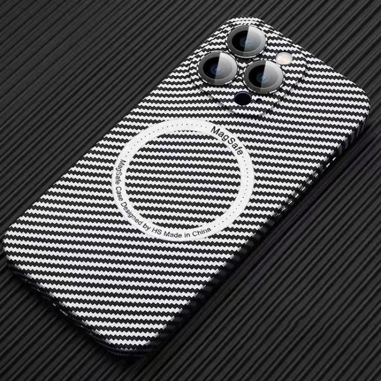 MagSafe Magnetic PC Carbon Fiber Phone Case with Lens Film, For iPhone 16 Pro Max, For iPhone 16 ...