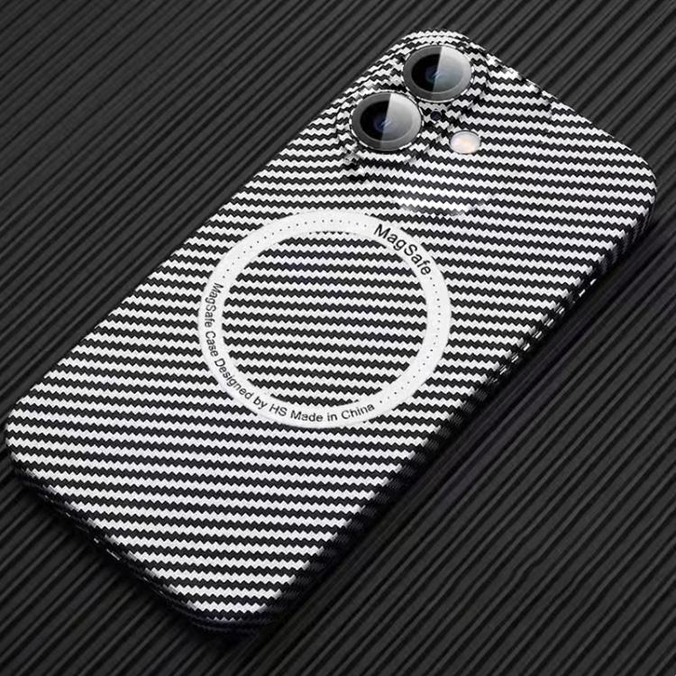 MagSafe Magnetic PC Carbon Fiber Phone Case with Lens Film, For iPhone 16 Pro Max, For iPhone 16 ...